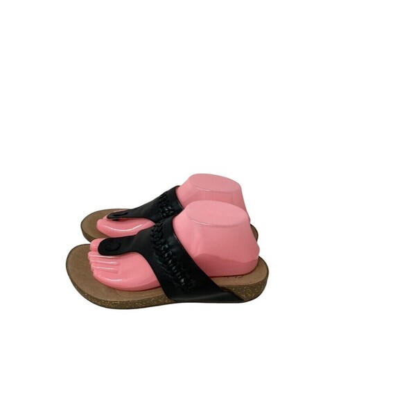 Clarks Sandals Women's Size 8.5 Medium Black Slides Unstructured Un Perri Vibe - Picture 2 of 10